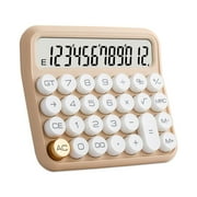 zhangxinan Calculators, Desk Calculator,Basic Standard Calculator,12 Digit Large LCD Display Big Button Calculator for School, Home \u0026 Business Use(Beige)